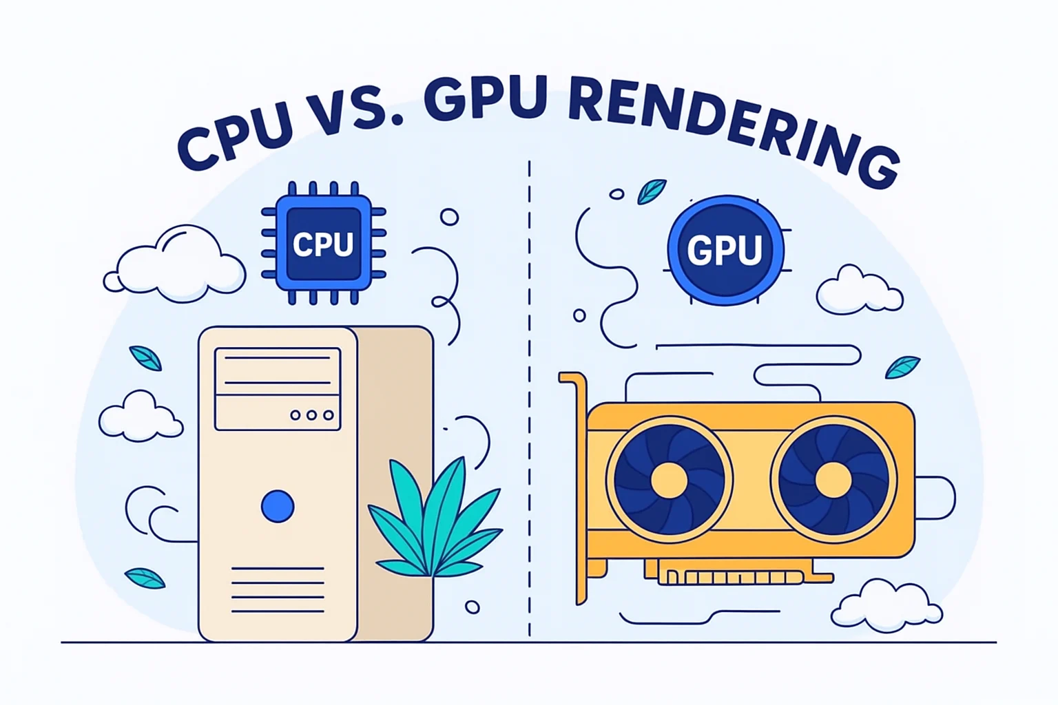 تفاوت رندرCPU وGPU در چیست؟